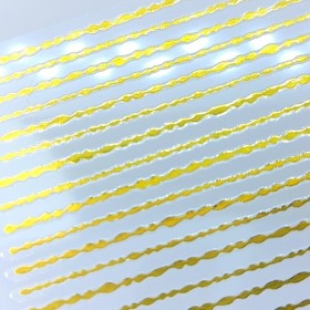 Pegatina cinta 05 - cadena decorativa, dorado