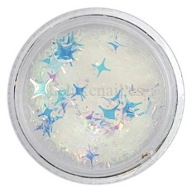 Decoración Estrellas 06, Blanco diamante (diferentes tamaños)