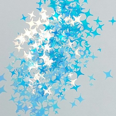 Decoración Estrellas 06, Blanco diamante (diferentes tamaños)