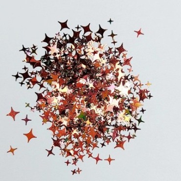 Decoración Estrellas 11, Camaleón Bronce/Verde  (diferentes tamaños)