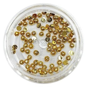 Perlas Nails World 16 - DORADO, 2 mm.