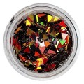 Triángulos brillantes Mix 06, Rojo/Dorado/Negro