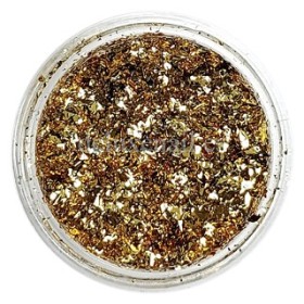 Glitter metallic flakes - copos Yuki 802 (dorado)