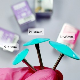 SPDset-25 (L-Ø25 mm) Set Podo Disco Staleks de policarbonato con 5 discos - anillos desechables, Grano 180