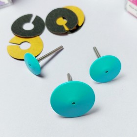 SPDset-20 (M-Ø20 mm) Set Podo Disco Staleks de policarbonato con 5 discos - anillos desechables, Grano 180