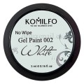 Pintura de gel sin pegajosidad Komilfo 002, blanco, 5 ml
