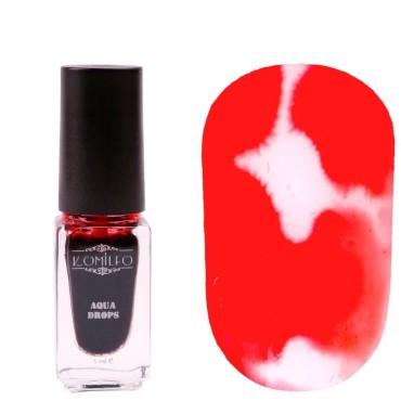 Pintura Acuarela líquida Komilfo Nº005, Rojo, 5 ml