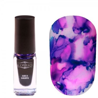 Pintura Acuarela líquida Komilfo Nº008, Morado, 5 ml