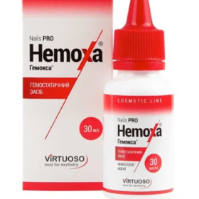 Liquido hemostático antiséptico (cortasangre) Hemoxa, 30 ml.