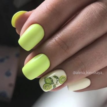 Esmalte Permanente Komilfo D262, Amarillo lima neón, 8 ml