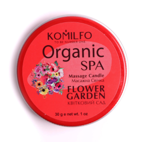 Vela para masaje Komilfo, Flores del jardín, 30 gr