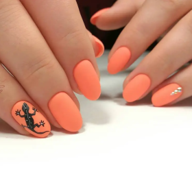 Esmalte Permanente Komilfo D259, Naranja Neón, 8 ml