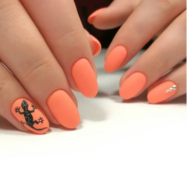 Esmalte Permanente Komilfo D259, Naranja Neón, 8 ml