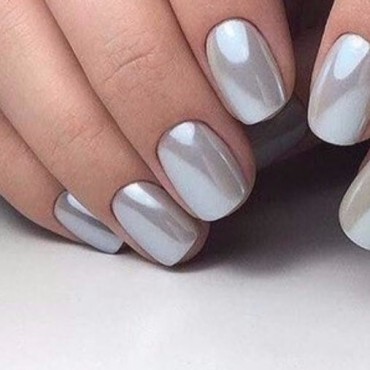 Mirror Powder Nails World 180, Plata claro, 0,5 gr