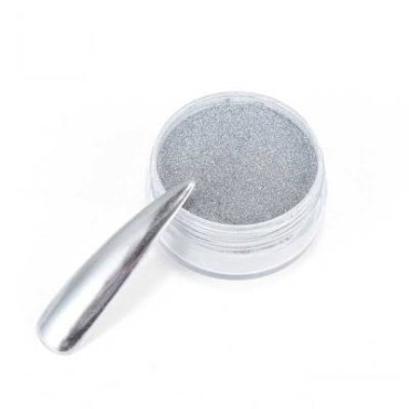 Mirror Powder Nails World 180, Plata claro, 0,5 gr