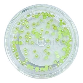 Perlas Nails World 05 - VERDE CLARO, 2 mm.