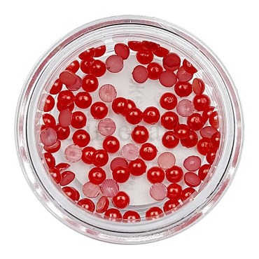 Perlas 02, Rojo, 2,5 mm.