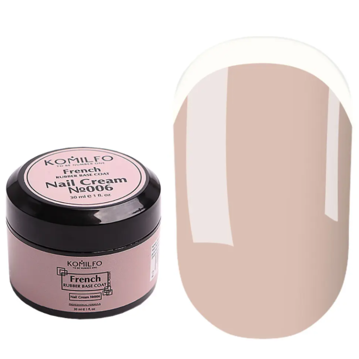 Rubber Base French 006 Komilfo, Nail Cream, 30 ml.