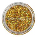 Purpurina 126, Dorado multicolor holográfico, 0,3 mm., 2,5 gr.
