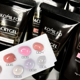 Acrygel Komilfo Clear 001, Transparente, 30 g