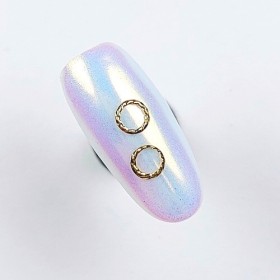 Decoración Metálica, Círculos, Dorado, 10 un.