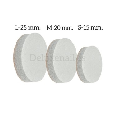 PDFB-20 (M-Ø20 mm) Pack de discos - esponjas pulidores adhesivos desechables Staleks, 25 uds