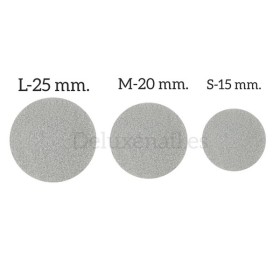 PDFB-20 (M-Ø20 mm) Pack de discos - esponjas pulidores adhesivos desechables Staleks, 25 uds