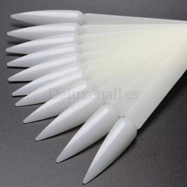 Paleta muestrario con aro, Stiletto, Natural, 50 Uds.