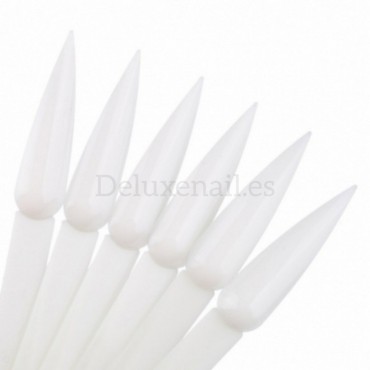 Paleta muestrario con aro, Stiletto, Blanco, 50 Uds.