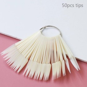 Paleta muestrario con aro, Stiletto, Natural, 50 Uds.