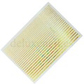 Pegatina adhesiva cinta flexible, Dorado holográfico