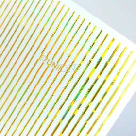 Pegatina adhesiva cinta, Dorado holográfico