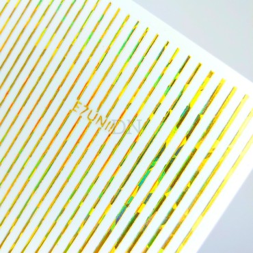 Pegatina adhesiva cinta, Dorado holográfico