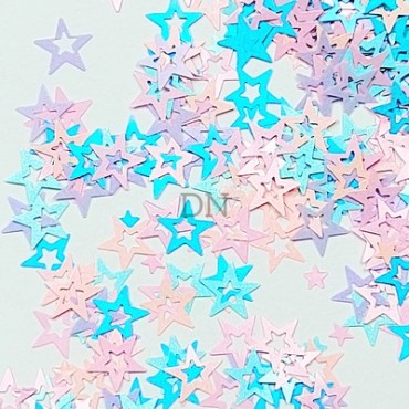 Decoración Mix Estrellas 01, Multicolor (diferentes tamaños)