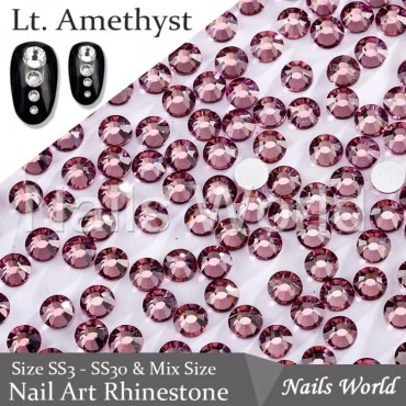 Cristales NW 212, Lt.Amethyst, SS 3, 100 un.