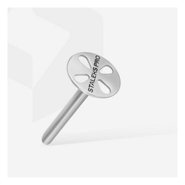 PDset-15 (S-Ø15 mm) Set Podo Disco de acero inoxidable con 5 discos desechables Staleks, Grano 180