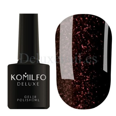 Esmalte Permanente Komilfo D299, Marrón con micro brillo, 8 ml