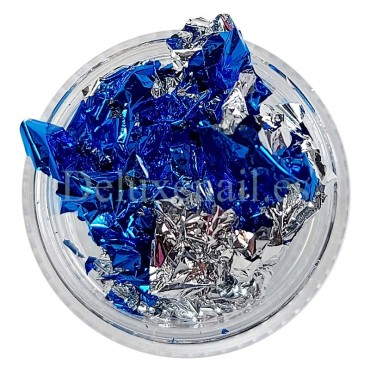 Foil Pan de Color Mixto Plata-Azul