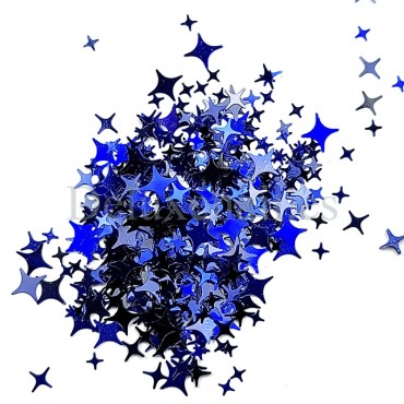 Decoración Estrellas 10, Azul (diferentes tamaños)